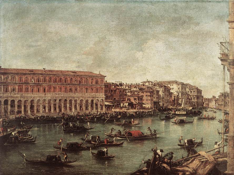 The Grand Canal at the Fish Market (Pescheria) dg